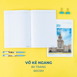 Vở Kẻ Ngang 80/120/ 200 Trang CLASSMATE TRAVEL, Vở Viết Kẻ Ngang B5 Giấy 60gsm Dành Cho Học Sinh Trung Học NB5-08-0334