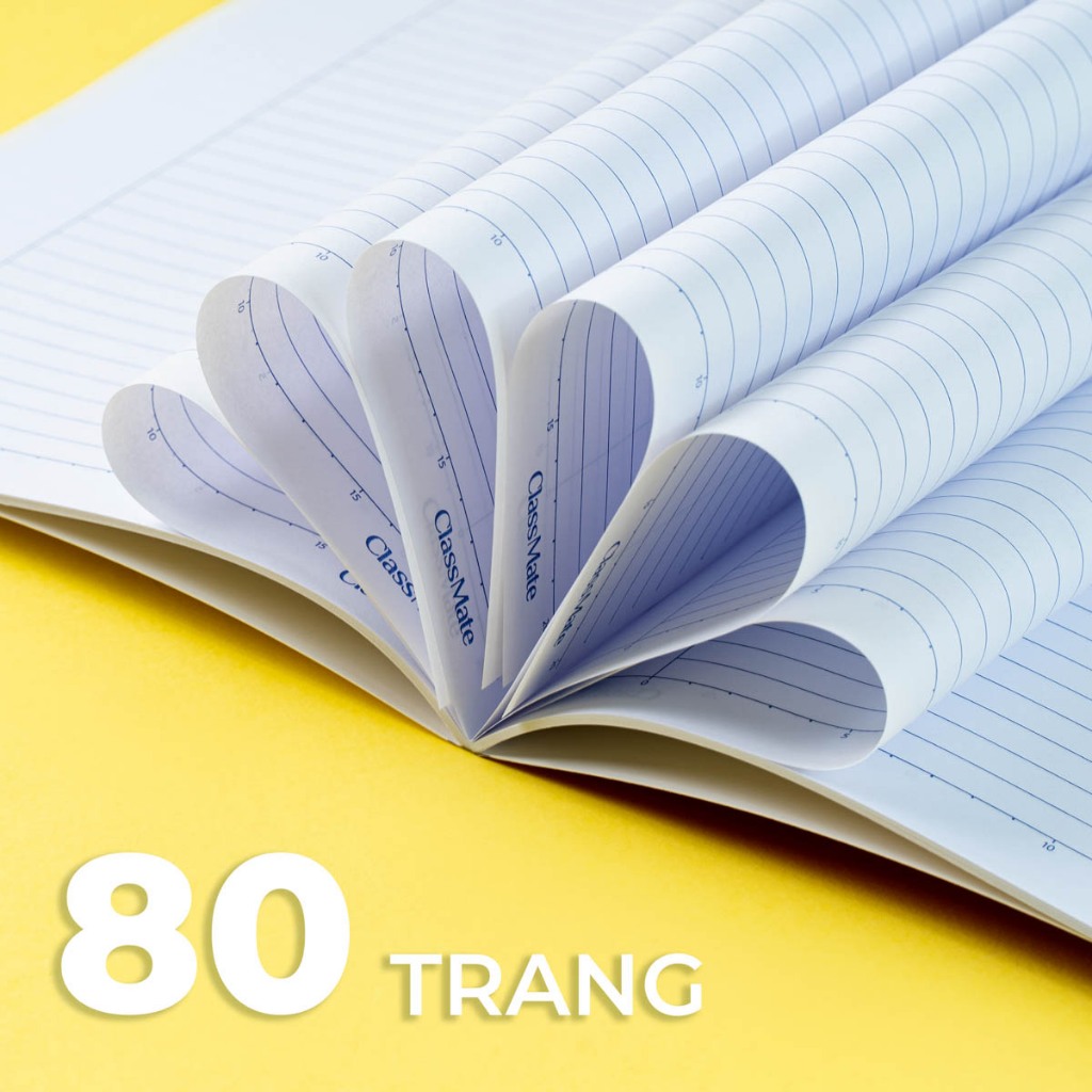 Vở Kẻ Ngang 80 Trang Classmate Quyển Vở B5, 60gsm Bìa Đại Học Chống Nước Tập Sinh Viên Ghi Chép NB5-08-0334