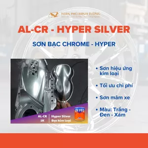 Sơn bạc HYPER SILVER - Bạc Chrome - (Code: AL-CR) - 1Lit