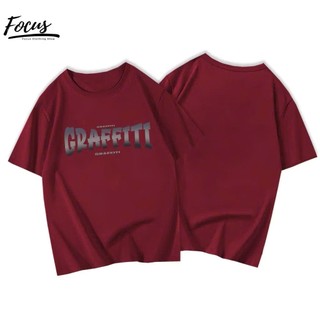 áo thun phông unisex nam nữ in chữ GRAFFIT chất liệu cotton thấm hút mồ hôi