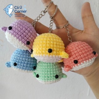 Móc khóa len cá voi | Made to Order – Thời gian chuẩn bị 15 ngày