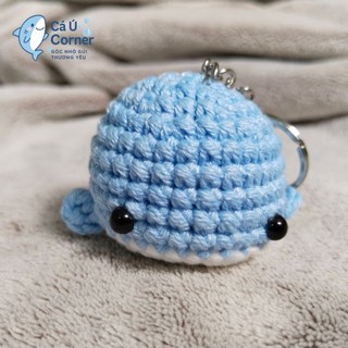 Móc khóa len cá voi | Made to Order – Thời gian chuẩn bị 15 ngày