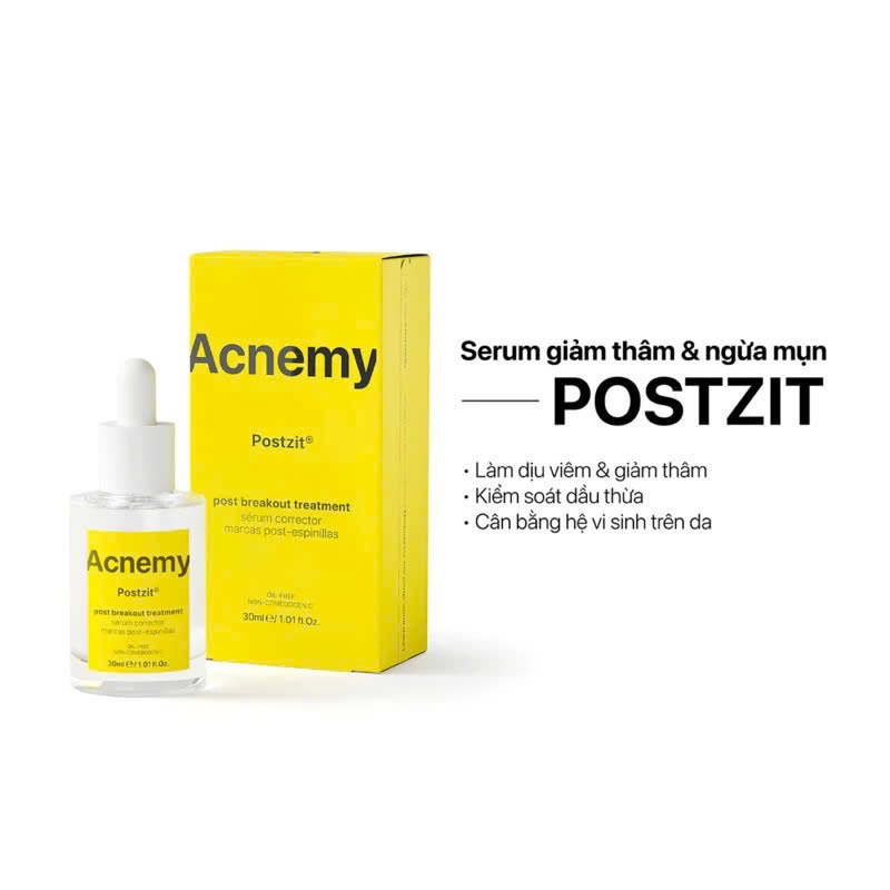 Serum mờ thâm Acnemy Postzit giảm thâm ngừa mụn tái phát POSTZIT POST BREAKOUT TREATMENT 30ml