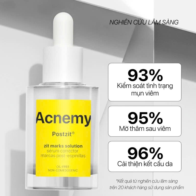 Serum mờ thâm Acnemy Postzit giảm thâm ngừa mụn tái phát POSTZIT POST BREAKOUT TREATMENT 30ml
