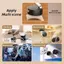 Giá đỡ điện thoại chống trượt nam châm gấp gọn, giá đỡ hút chân không xoay 360 độ Lười nhiều chấm có thể gập lại