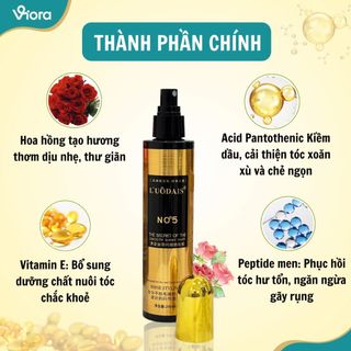 Xịt Dưỡng Phục Hồi Tóc Hư Tổn Hương Nước Hoa LUODAI NO5 220ml Tóc Mềm Mượt Ngay - VIORA SHOP