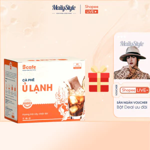 U69_[ KÈM QUÀ] Cà phê Ủ Lạnh Cold Brew Scafe Việt Nam ARABICA Hộp 10Túi x 20Ga