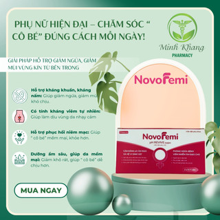 NovoFemi pH Revive suppo -  Phục hồi PH, giảm khô, ngứa rát, giảm dịch tiết bất thường.