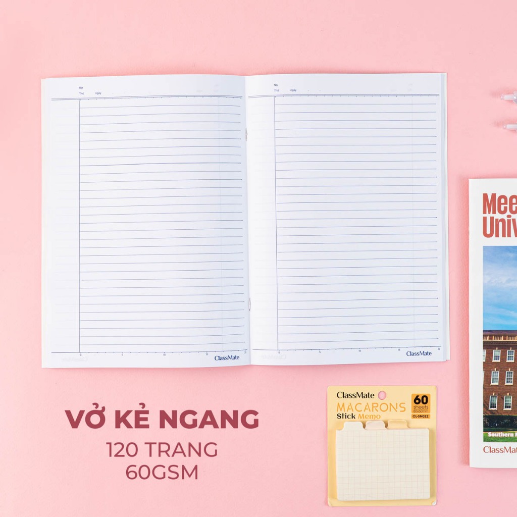 Vở Kẻ Ngang 120 Trang Classmate Quyển Vở B5, 60gsm Bìa Đại Học Chống Nước Tập Học Sinh Sinh Viên Ghi Chép NB5-12-0335