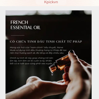 [Nội Địa Hàn] Nước Hoa Nam Chính Hãng Full Box 30ml – Naive Musk: Vibe "Nam Chính", Sạch Sẽ & Lôi Cuốn Kpickvn