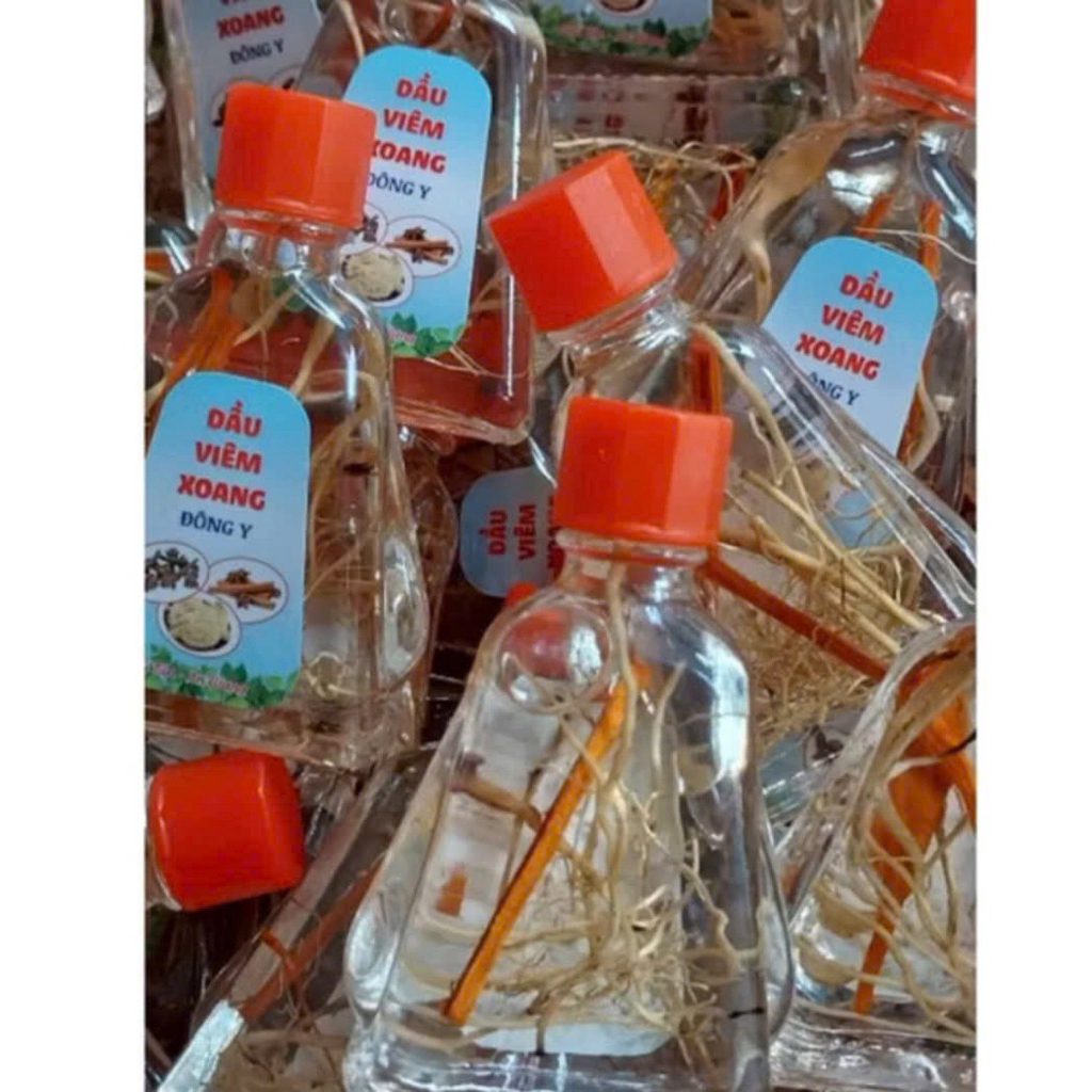 combo 11 chai dầu viêm xoang màu trắng 7ml có rễ