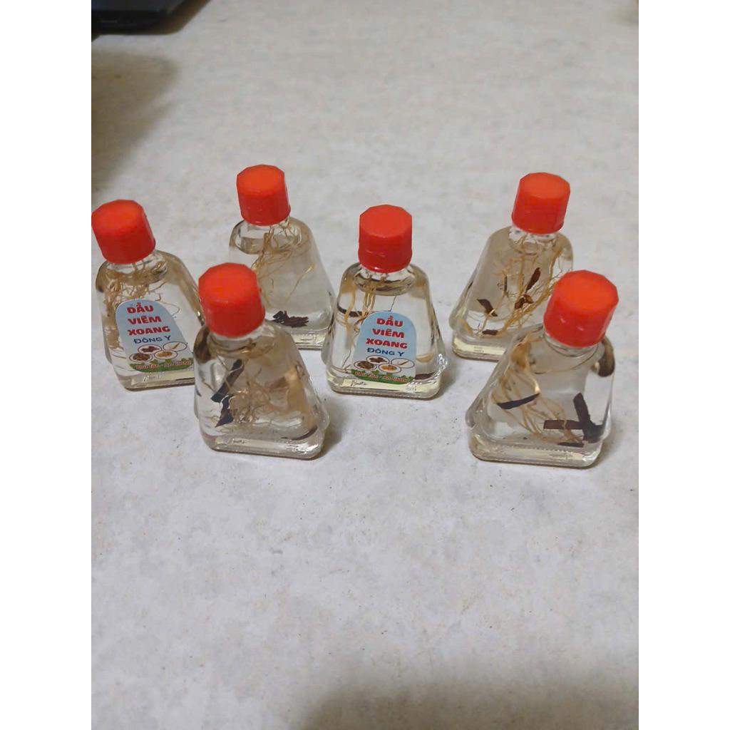 combo 11 chai dầu viêm xoang màu trắng 7ml có rễ