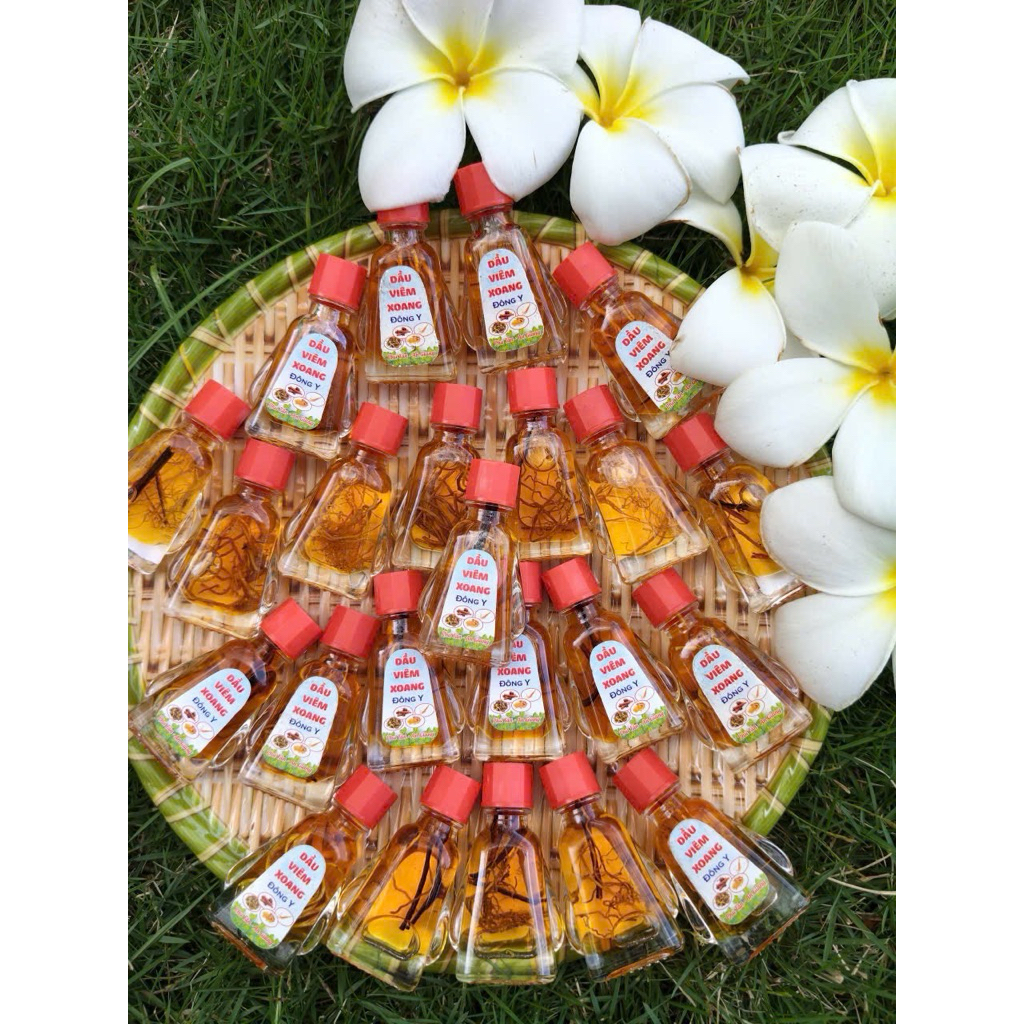 combo 23 chai dầu viêm xoang màu vàng 3ml có rễ đông y