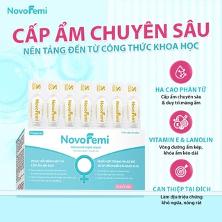 NovoFemi pH Revive suppo -  Phục hồi PH, giảm khô, ngứa rát, giảm dịch tiết bất thường.