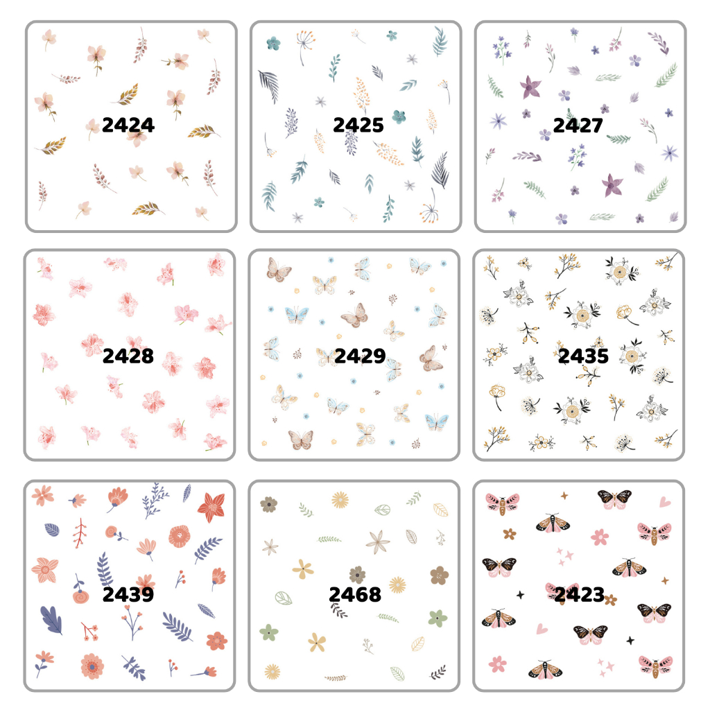 [Nhiều Mẫu Bộ 4] Decal Dán Tường Họa Tiết Hoa Cỏ Lá Cây Có Keo Sẵn - Trang Trí Tường Nhà-Quán Cà Phê