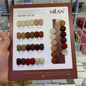 sét sơn gel milan tone nâu 12 màu - hàng sẵn ship ạ