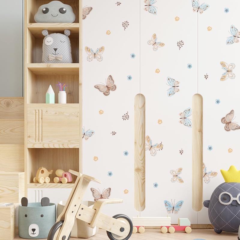 Sticker Decal Dán Tường Mẫu Bướm 1 Có Keo Sẵn - Trang Trí Cửa Kính - Decor Quán Cafe - Phòng Ngủ