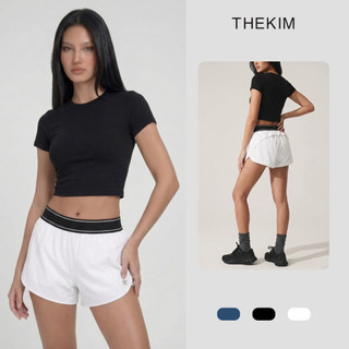 THEKIM Quần short thể thao, Pickleball, gym, chạy bộ cạp chun (quần bảo hộ) , chất liệu vải gió nhẹ và thoáng mát B397