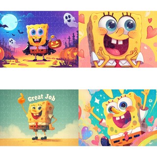 Combo 4 tranh ghép A3 SpongeBob TooYoo TG0097