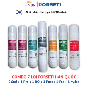 Combo 7 Lõi Lọc FORSETI Gồm 2 Sed, 1 Pre, 1 RO, 1 Post, 1 Hydrogen Alkaline, 1 Infrared Model WPK-906, 908, 903, 928...