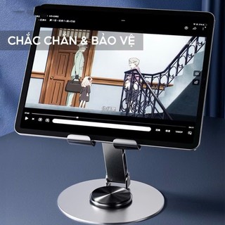 Giá đỡ điện thoại máy tính bảng hợp kim xoay 360 độ gấp gọn chống trượt - Phù hợp iPad iP ADR