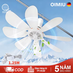 OIMIU Quạt trần treo mini 8 cánh , điện 220v siêu mát tiết kiệm điện, tiện dụng