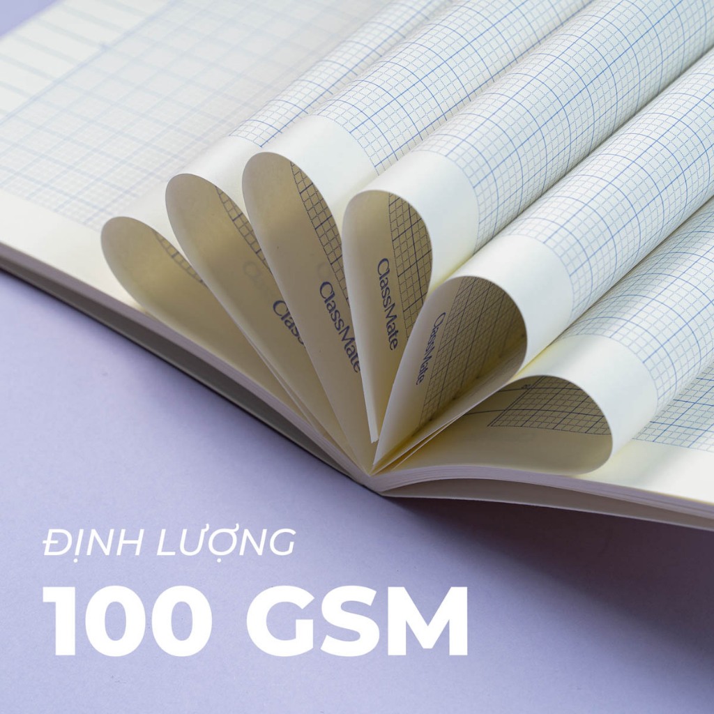 Tập Học Sinh Miền Nam 100gsm Classmate Vở 4 Ô Ly A5 Không Thấm Mực 96 Trang Vở 4 Ô Li 2x2mm Vở Học Sinh Cấp 1 NA5-09-014