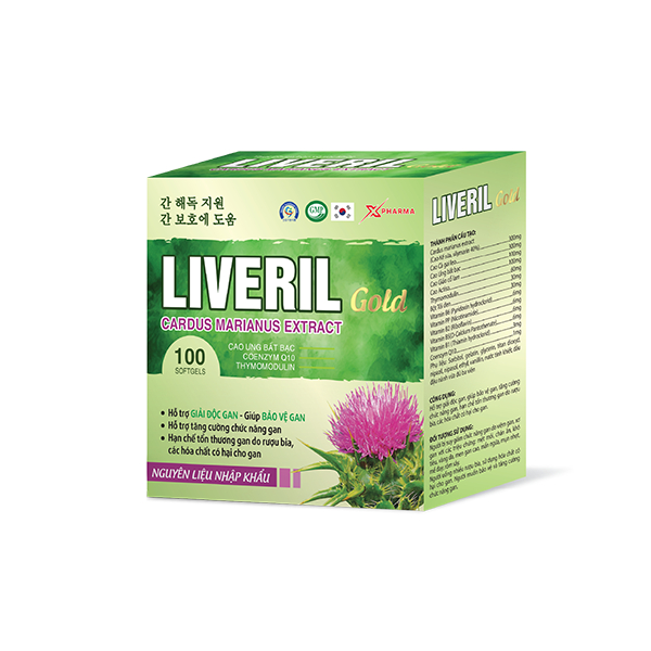 Viên Uống Nang Mềm Liveril Gold, hỗ trợ giải độc gan, giúp bảo vệ gan, tăng cường chức năng gan,100v