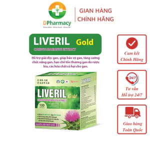 Viên Uống Nang Mềm Liveril Gold, hỗ trợ giải độc gan, giúp bảo vệ gan, tăng cường chức năng gan,100v