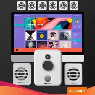 Loa vi tính kiêm bluetooth 2.1 Kisonli U-3000BT hỗ trợ cả có dây và không dây (màu random)