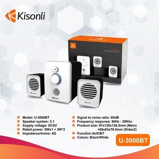 Loa vi tính kiêm bluetooth 2.1 Kisonli U-3000BT hỗ trợ cả có dây và không dây (màu random)