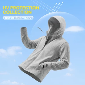 Áo chống nắng Knit chống nhăn, vải mềm mịn thấm hút thoáng khí chống UV, áo khoác tránh nắng Coolmate