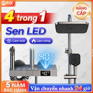 Bộ Sen Cây Tắm Đứng Bộ Vòi Sen Nước Nóng Và Lạnh Có Vòi Sen Tách Rời Sen Tắm Tăng Áp Cao Tiết Kiệm Nước