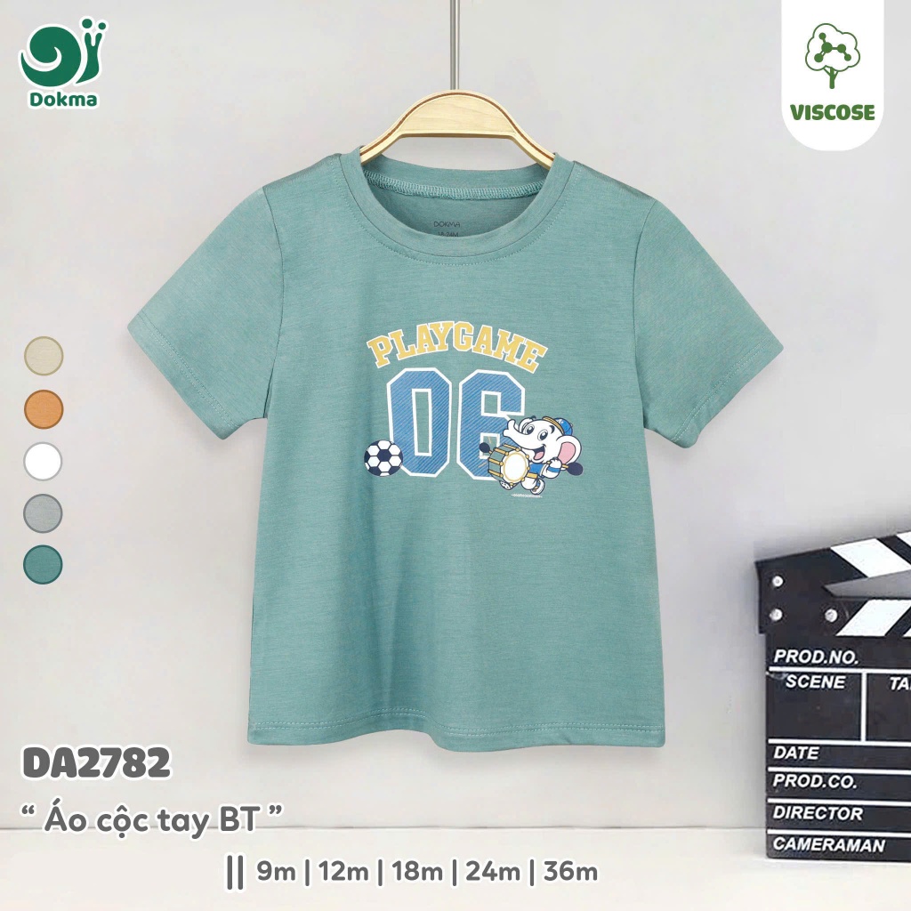 (8-14kg, 6-36M) Áo Cộc Tay Bé Trai, Bé Gái Dokma DA2175 DA2782 DA2883 DA2884 DA2874 DA2951