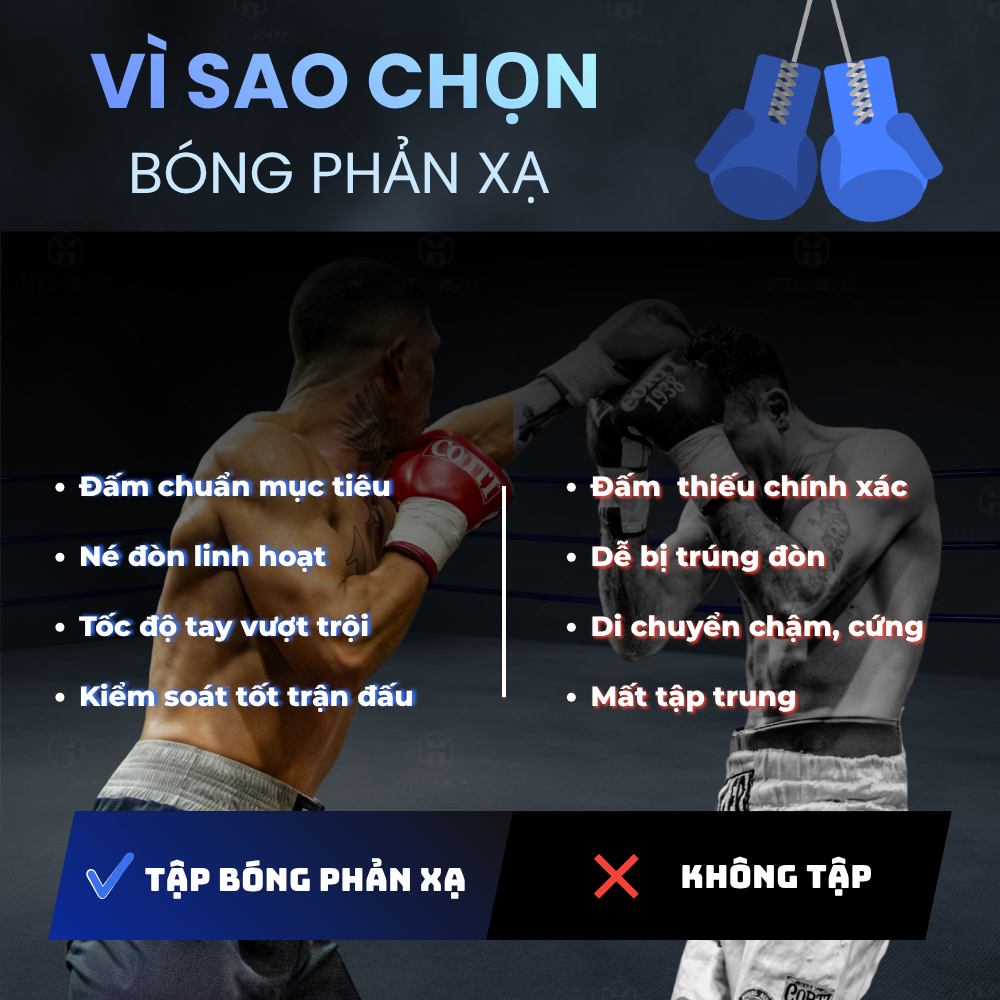 Bóng Tập Phản Xạ Boxing Phản Xạ Tay Nhanh, Bóng Luyện Tay Đấm Bốc Võ Thuật Đeo Đầu 3 Loại Tùy Chọn