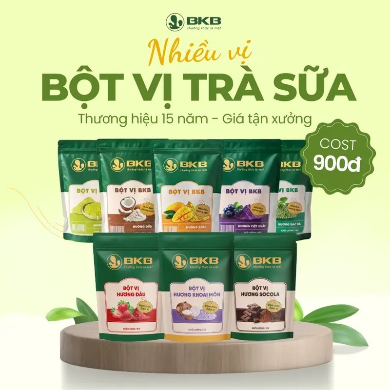 Bột vị pha trà sữa BKB gói 1kg (BAO BÌ MỚI)
