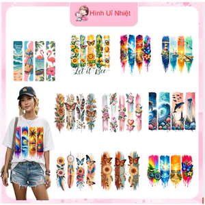 Hình in pét ủi nhiệt quần áo tại nhà,nhiều mẫu nhiều size,ủi tại nhà bằng bàn ủi,tự trang trí áo quần tại nhà