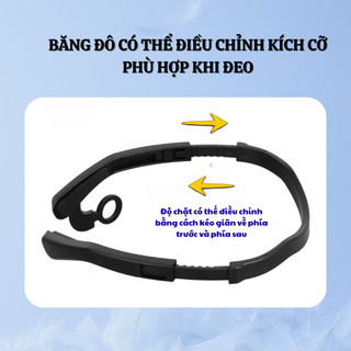 Đèn LED đeo cổ cảm ứng rảnh tay, đèn pin siêu sáng gắn tai, dùng sửa chữa, câu cá, cắm trại