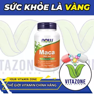 NOW Maca 500mg 250 Viên – Tăng Cường Sinh Lý, Nội Tiết, Nâng Cao Sức Khỏe