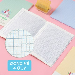 Combo 5/10 Tập Học Sinh BST "Bao Đậu" Classmate Kẻ 4 Ôly 80gsm Size A5/B5 Giấy Vàng Chống Loá Mắt, Giấy Ăn Mực Không Lem