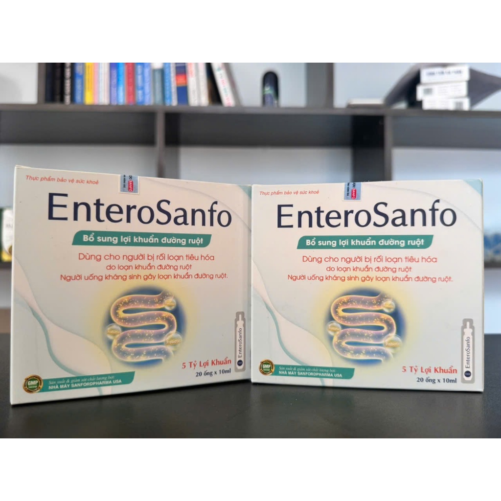 Men Vi Sinh EnteroSanfo,Hỗ Trợ Bổ Sung 5 Tỷ Lợi Khuẩn, Cho Người Bị Rối Loạn Tiêu Hoá Do Loạn Khuẩn