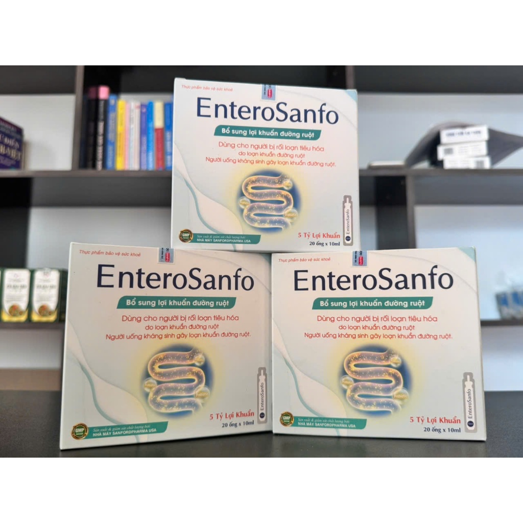 Men Vi Sinh EnteroSanfo,Hỗ Trợ Bổ Sung 5 Tỷ Lợi Khuẩn, Cho Người Bị Rối Loạn Tiêu Hoá Do Loạn Khuẩn