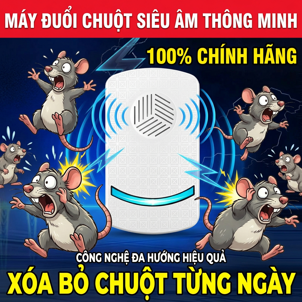 🚫🐭 10.000 m không còn chuột 🚫🐭 Máy xua chuột siêu âm, thuốc xua chuột, an toàn cho gia đình và bà bầu, hiệu quả 99,9%