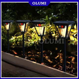Đèn Cắm Vườn Năng Lượng Mặt Trời 3 Chế Độ Sáng Cảm Biến Chuyển Động Người Chống Nước
