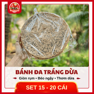 Combo 20 Bánh Đa Tráng Dừa Mè Đen Tây Ninh – Giòn Béo, Thơm Dừa, Ăn Vặt Ngon | Bếp Quê Việt