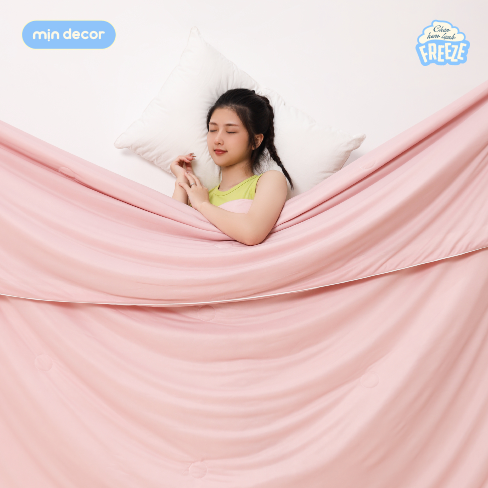 [HOẢ TỐC] Chăn Kem Lạnh Freeze Mịn Decor, Chăn Mùa Hè Mát Lạnh, Mỏng Nhẹ, Kích Thước 2mx2m2