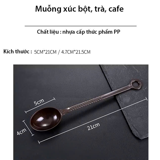 Thìa Định Lượng 10g Dài 21cm – Muỗng Đong Bột Pha Chế Trà Sữa Cà Phê