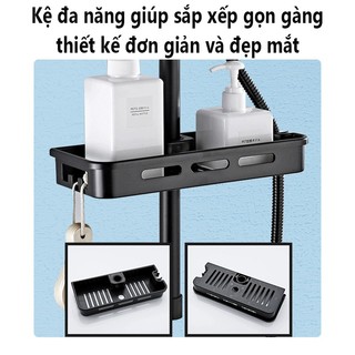 Bộ Vòi Hoa Sen 3 Trong 1 Màu Đen Mờ Đứng Nóng Lạnh Sen Tắm Tăng Áp Cao Tiết Kiệm Nước với Bộ Vòi Xịt Vệ Sinh