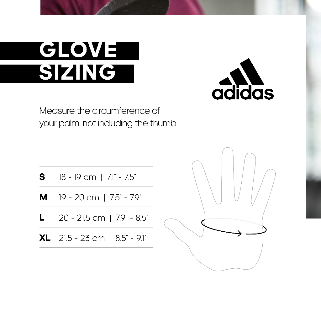GĂNG TAY THỂ THAO ADIDAS SIZE L ADGB-1500AB (1 CẶP)
