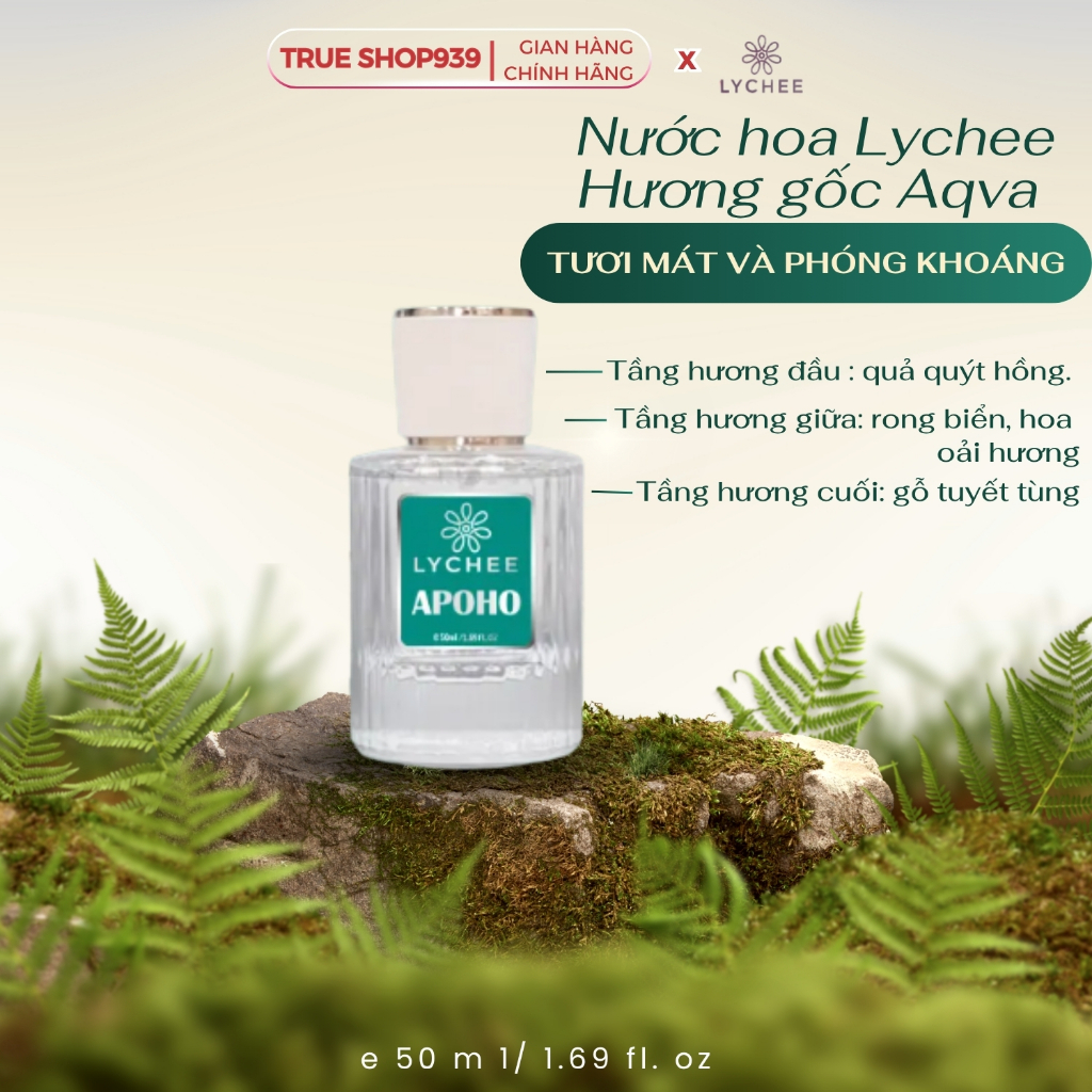 [Mua 5 Tặng 1] Combo 5 chai nước hoa tinh dầu Pháp thơm lâu tinh tế Lychee 50ml